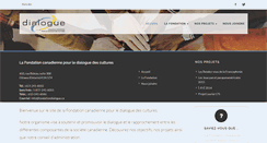 Desktop Screenshot of fondationdialogue.ca