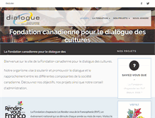 Tablet Screenshot of fondationdialogue.ca